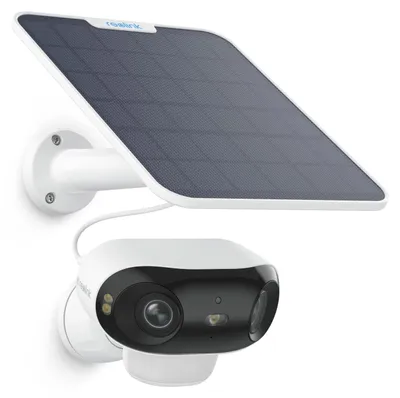 Productafbeelding van Reolink 4K zonnepaneel bewakingscamera voor buiten, met batterij, PIR- en AI-detectie