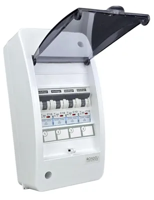 Produktbild von Elektroverteiler 230V mit 2x LS C10A & 2x LS C16A IP40