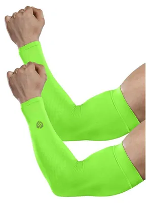 Obrázek produktu pro Chladivé návleky na paže s UV ochranou, neonově zelené, 1 pár