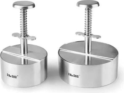 Immagine prodotto di Ibili I-chef 9 Cm a forma di hamburger argento Argento Taglia unica