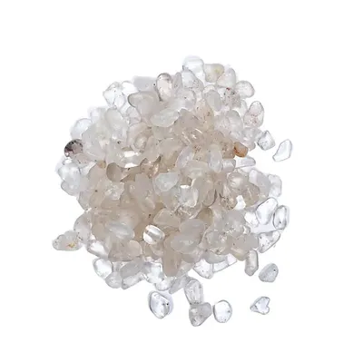 Produktbild von Bergkristall-Trommelsteine B-Qualität – 2er-Set – ±800 g; ±0,5–2,5 cm