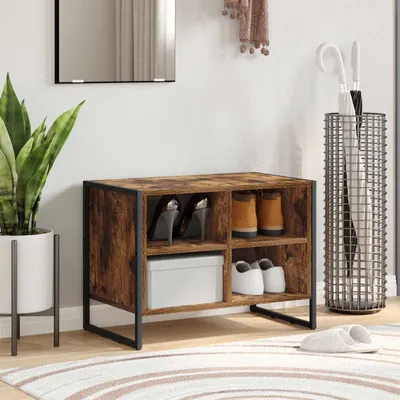 Produktbild von "Schlussverkauf" Schuhschrank moderne - mit Reichlich Stauraum - Raucharbe 60x35x44 cm Holzwerkstoff  C17398