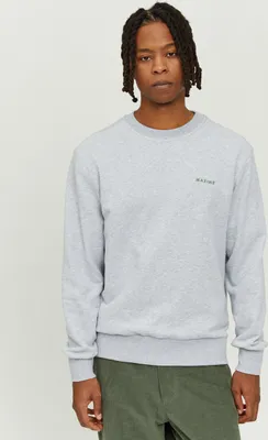 Obrázek produktu pro Mazine Sweatshirt pulovr svetr Barrow Sweater světle šedá mel. M (pánský)