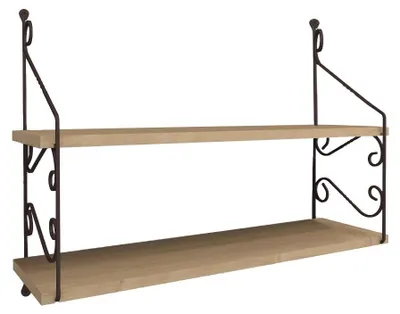 Produktbild von Wandregal aus Holz "Seramoni" - 72 x 22 x 51 cm - Eiche