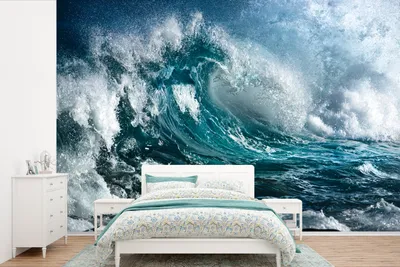 Produktbild von MuchoWow® Fototapete für Wohnzimmer oder Schlafzimmer Wandtapete Vinyl Motivtapete Meer - Golf - Wasser - 420x280 cm - Zimmer für Kinder