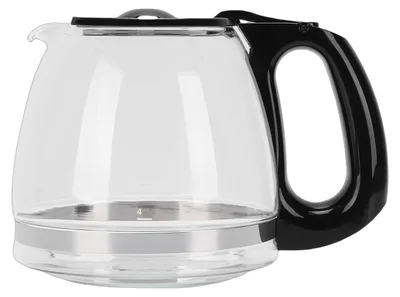 Image de Carafe en verre pour cafetière, facile à nettoyer, résistante à la chaleur et au froid. Remplacement de carafe avec poignée, compatible avec les cafetières BD de 12 tasses (1,8L)