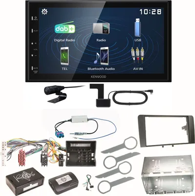 Produktbild von Kenwood DMX129DAB DAB+ Bluetooth USB Einbauset für Audi A3 8P 8PA