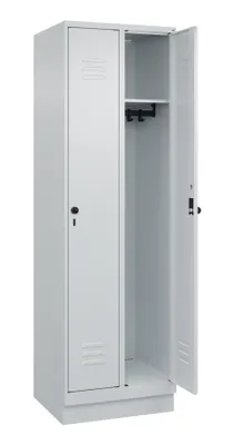 Produktbild von CP Spind Classic PLUS lichtgrau 080020-20 S10009, 2 Schließfächer 60,0 x 50,0 x 195,0 cm