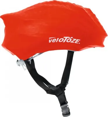 Produktbild von VeloToze Helmüberzug schwarz/rot/gelb onesize rot - wetterfester Schutz und A....