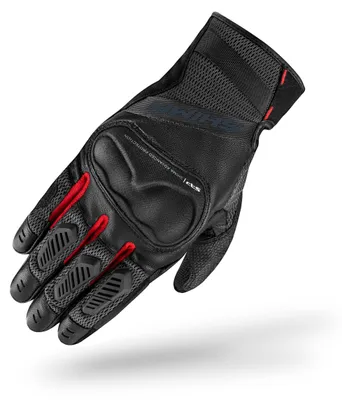 Imagen del producto de Guantes para motociclistas para hombre, de cuero, color rojo, talla XL