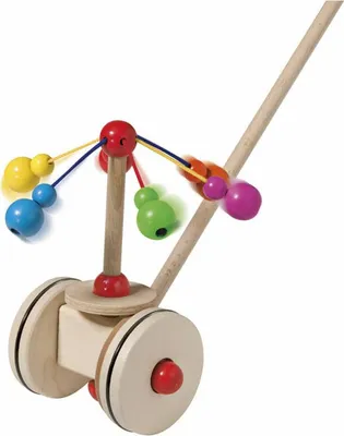 Immagine prodotto di Selecta Spielzeug Karussell Schiebefigur, Schiebe Figur, Kleinkindspiel, Kleinkindspielzeug, Holz, 20 cm, 62031