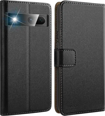 Image de Pochette MagFlip en cuir pliable - noire
