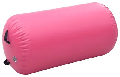 Obrázok produktu pre vidaXL Nafukovacia gymnastická rolka s pumpou 120x90 cm PVC ružová