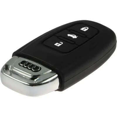 Produktbild von PhoneNatic Silikon Schlüssel Hülle kompatibel mit der Audi Q5 3-Tasten Fernbedienung in schwarz Funkschlüssel 3-Key