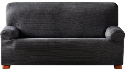Productafbeelding van ECOMMERC3 Elastische sofaovertrek, jacquard, geschikt voor 4 zitplaatsen, universeel pasvorm