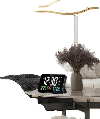 Produktbild von Desktop-Uhr, Fernzugriff, Automatische Kalibrierung, schwarz
