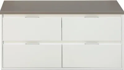 Obrázok produktu pre Kúpeľňová skrinka Sanox Porto 120 cm 4 zásuvky biela/kubanit