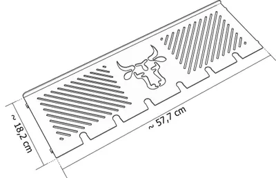 Produktbild von Warmhalterost aus Edelstahl passend für alle Rösle Videro G3, G3-S, G3-S Nero, Größe:3er Serie Flach Bulle