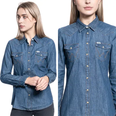Immagine prodotto di Wanngler LS Denim Shirt Indaco scuro W5Z12AX1E Camicia da donna