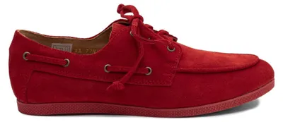 Produktbild von Rote Veloursleder Bootsschuhe mit weichem Obermaterial und Super Flex System