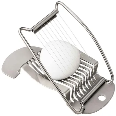 Produktbild von Eierschneider Edelstahl Ei Schneider Zerteiler Slicer Küche Gekochte Eier