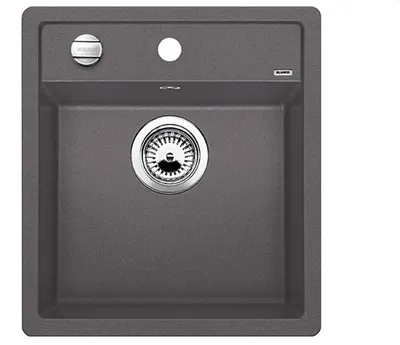 Produktbild von BLANCO 518846, Aluminium, Grau, 1 Becken, 395 x 350 mm, 19 cm, 465 mm, 510 mm