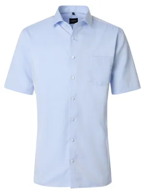 Produktbild von VENTI Herren Businesshemd Kurzarm Kent Comfort-Fit Hellblau 49