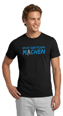 Produktbild von Spreadshirt Nicht Quatschen, Machen Lustiger Spruch Männer T-Shirt, XXL, Schwarz