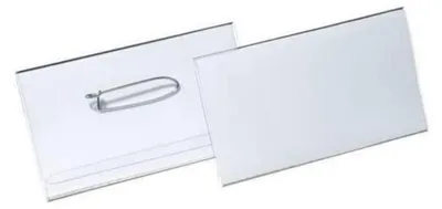 Immagine prodotto di Etichetta portanome resistente con spilla, 40 x 75 mm, 100 pezzi