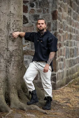 Produktbild von Mittelalter Hose mit Gummizug Natur "Veit" XXXL