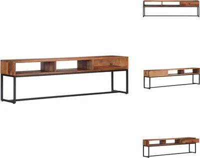 Zdjęcie produktu dla vidaXL Szafka pod TV 160 x 30 x 45 cm lite drewno - Meble TV