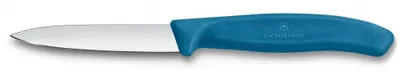 Produktbild von Swiss Classic, Gemüsemesser, 8cm, gerade, Mittelspitz, blau