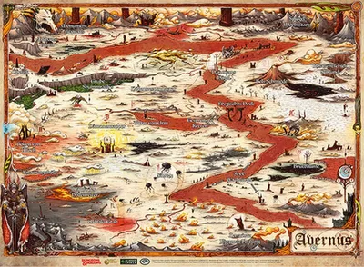 Immagine prodotto di Dungeons & Dragons Landkarte Avernus Deutsch