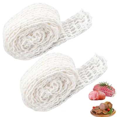 Fleischnetz 2er-Pack, Polyester, 4,5 cm x 3 m, elastisch, hitzebeständig