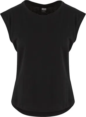 Zdjęcie produktu dla Urban Classics Ladies - Basic Shaped Top Shirt schwarz - XL