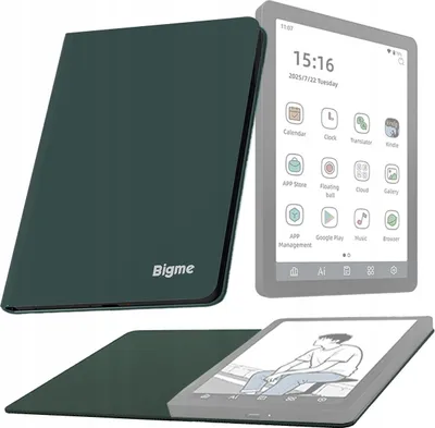 Zdjęcie produktu dla Etui ochronne do BIGME B6 Czytnika e-book z klapką ZIELONE