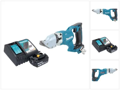 Obrázok produktu pre Makita DJS 200 RT1 akumulátorové nožnice na plech 18 V 2,0 mm bez kefiek + 1x akumulátor 5,0 Ah + nabíjačka