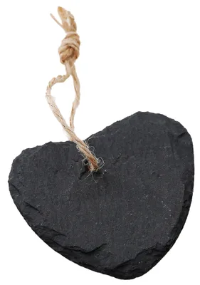Produktbild von Schieferherz Anhänger mit Jute-Band, 69252 Breite: 7 cm