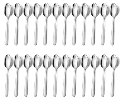 Teelöffel 24 Stück, Edelstahl, 14,5 cm, spülmaschinengeeignet