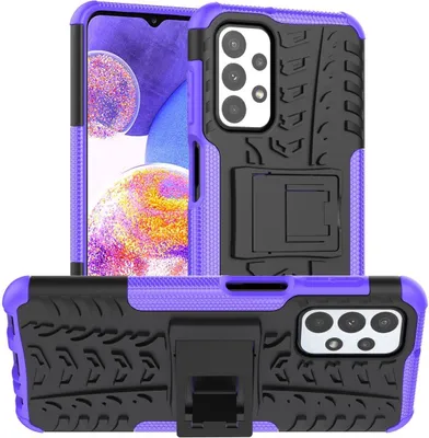Produktbild von König Design Hülle kompatibel mit Samsung Galaxy A23 Kunststoff Soft Handyhülle - Handy Case Lila