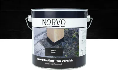 Produktbild von Norvo - Schwarzer Teer für Holz - Bitumenfarbe 2.5 Liter