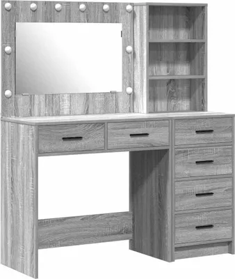 Obrázok produktu pre vidaXL Toaletný stolík svetlosivý 78,5 x 41 x 135 cm materiál na báze dreva