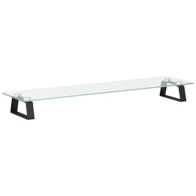 Produktbild von vidaXL Monitorständer Schwarz 80x20x8 cm Hartglas und Metall