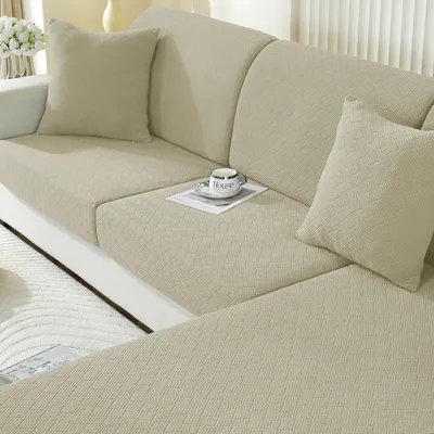 Obrázok produktu pre Poťah na sedák, elastický, farba khaki, pre chaise longue