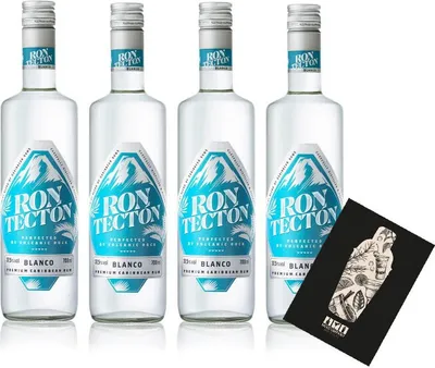 Produktbild von Rum 4er Set Ron Tecton Blanco 4x 0,7L (37,5% vol)- [Enthält Sulfite]
