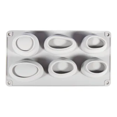 Zdjęcie produktu dla Silikonowe kamienie odlewnicze, 14,5x26x3,5 cm, 6 form, pudełko 1 szt