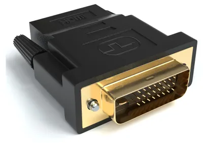 Produktbild von HDMI auf DVI Adapter | HDMI A Buchse zu DVI Stecker | Kontakte verGoldet