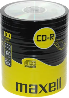 Image de Maxell MX624037 Maxell CD-R 80, Shrink 100