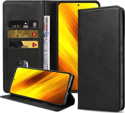 Image de Smartphonica Etui pour téléphone portable Xiaomi Poco
X3 / X3 Pro étui en faux cuir avec fermeture magnétique et porte-cartes Livre
Etui avec rabat - Noir