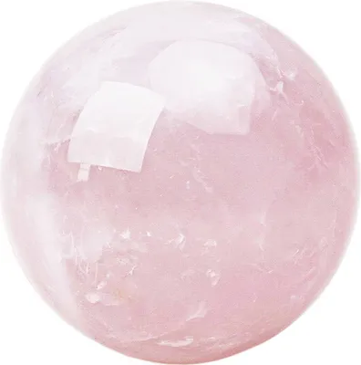 Produktbild von Natürlicher Rosenquarz 50mm Kugelform Edelstein Heilung Harmonie und Liebe